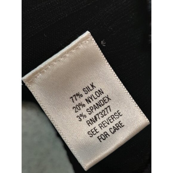 Womens Y2K Clubwear Ribbed Knit Silk Blend Buckle Accent Bodycon Sz Small Top - Picture 5 of 8